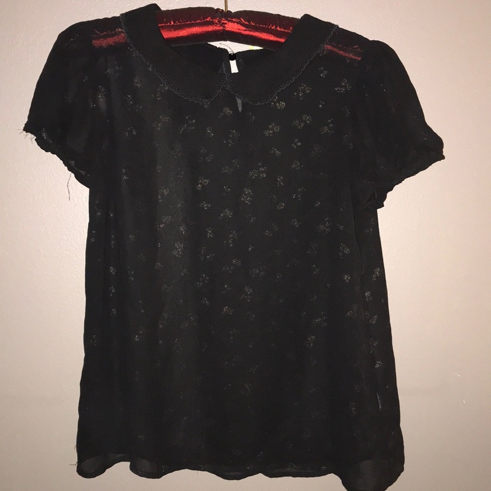 Black sheer shirt